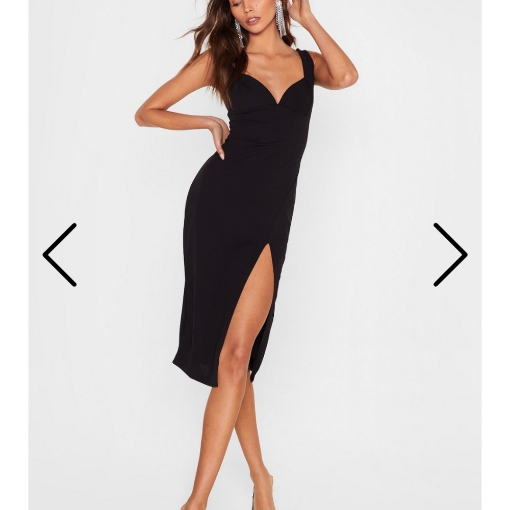 5for25 Black midi dress